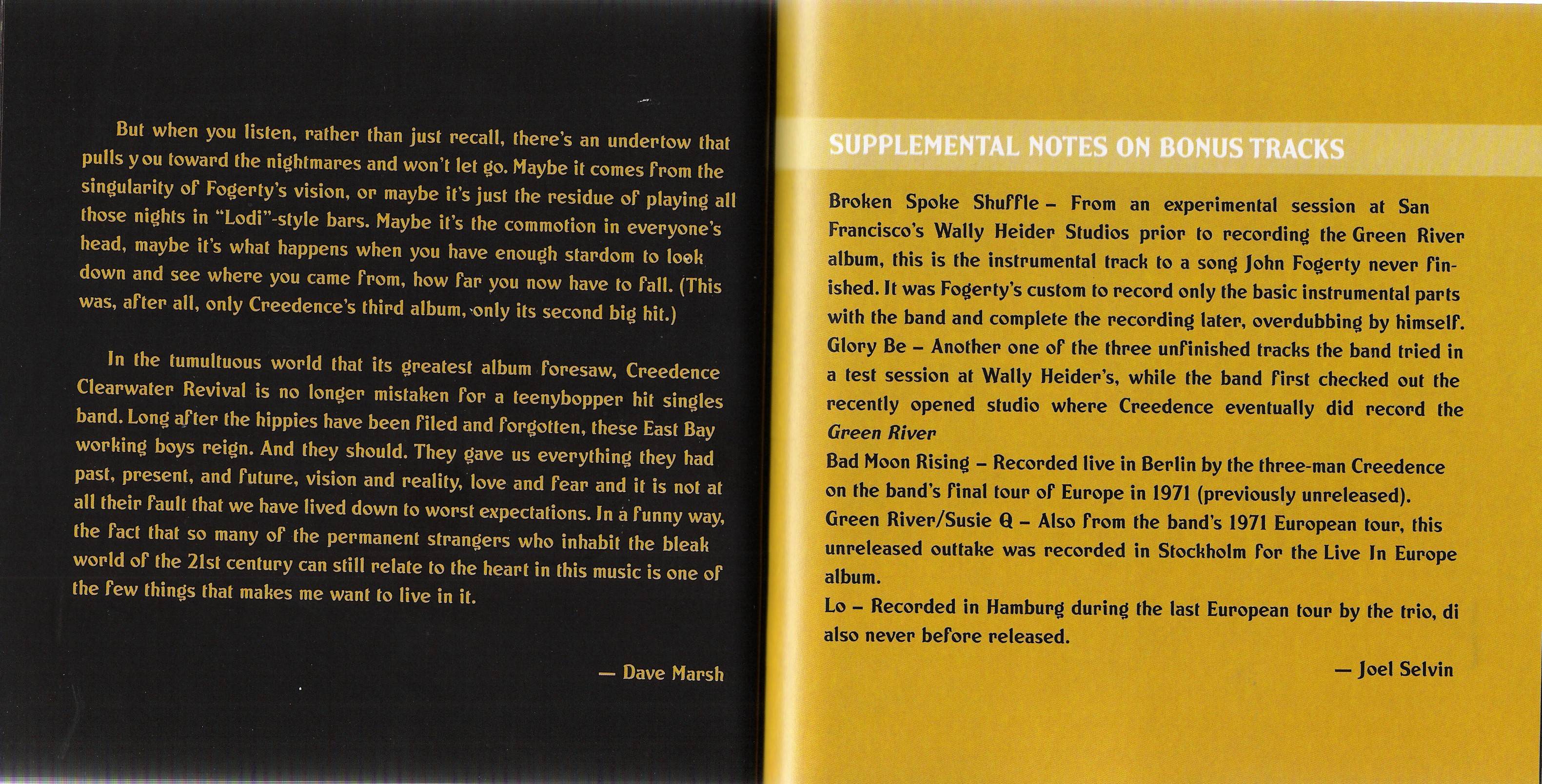 Creedence Clearwater Revival 40th Anniversary Box : Booklet 26